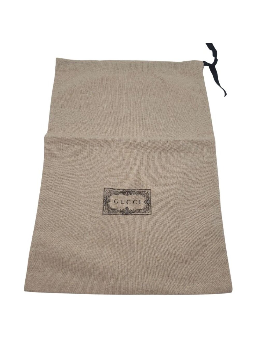 Gucci Tan Linen Drawstring Dust Bag 11.5"x17" For Shoes & Accessories Storage
